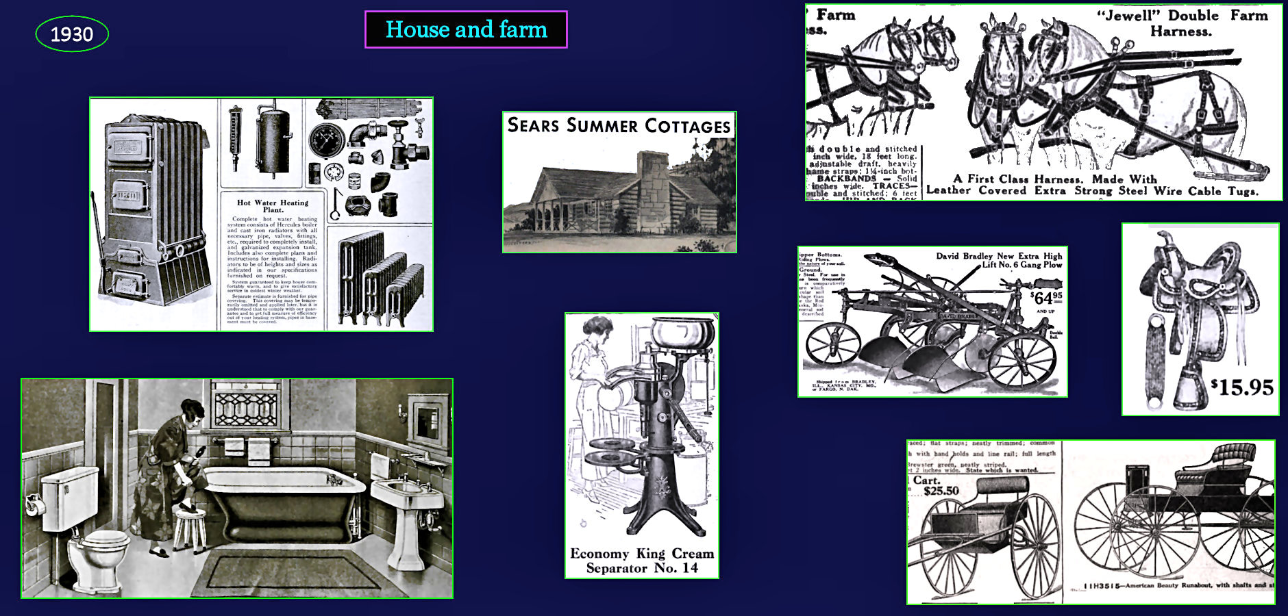 Sears farm products, 1930